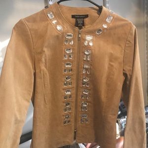 Boston proper/Genuine leather / crystal jacket